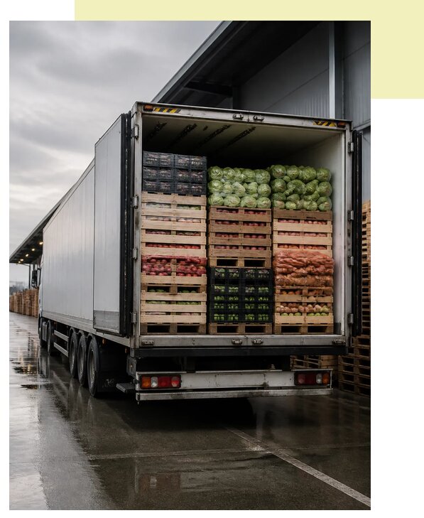 Перевозка плодоовощной продукции в Азнакаево по цене от 5131 р. | Агросервис-Знк